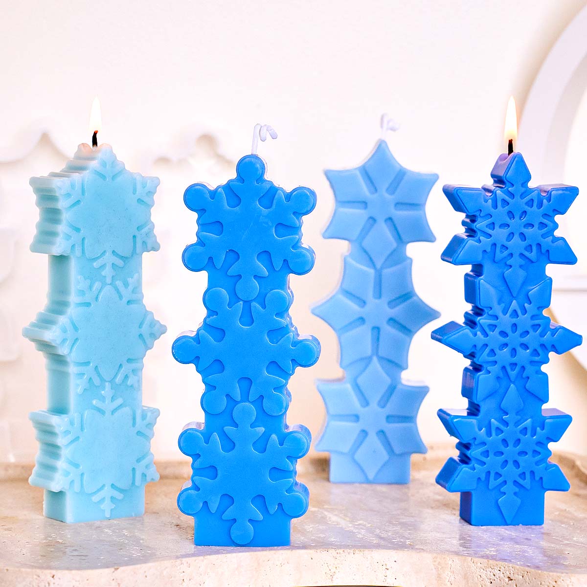عيد الميلاد ندفة الثلج قالب شم - مراجعة Soap Making Gifts وسعره