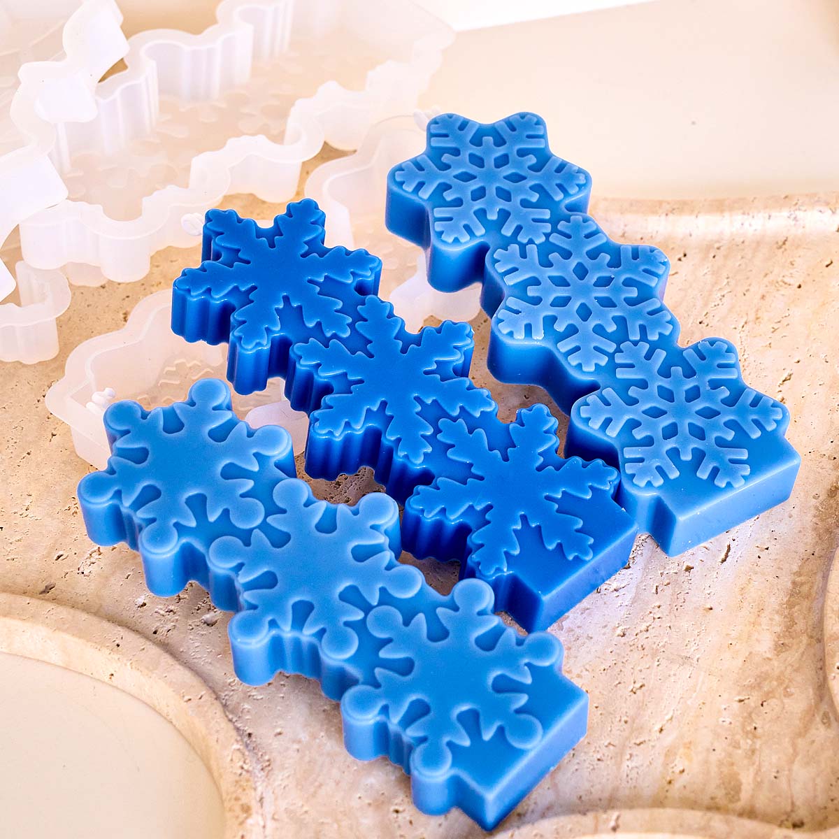 عيد الميلاد ندفة الثلج قالب شم - مراجعة Soap Making Gifts وسعره